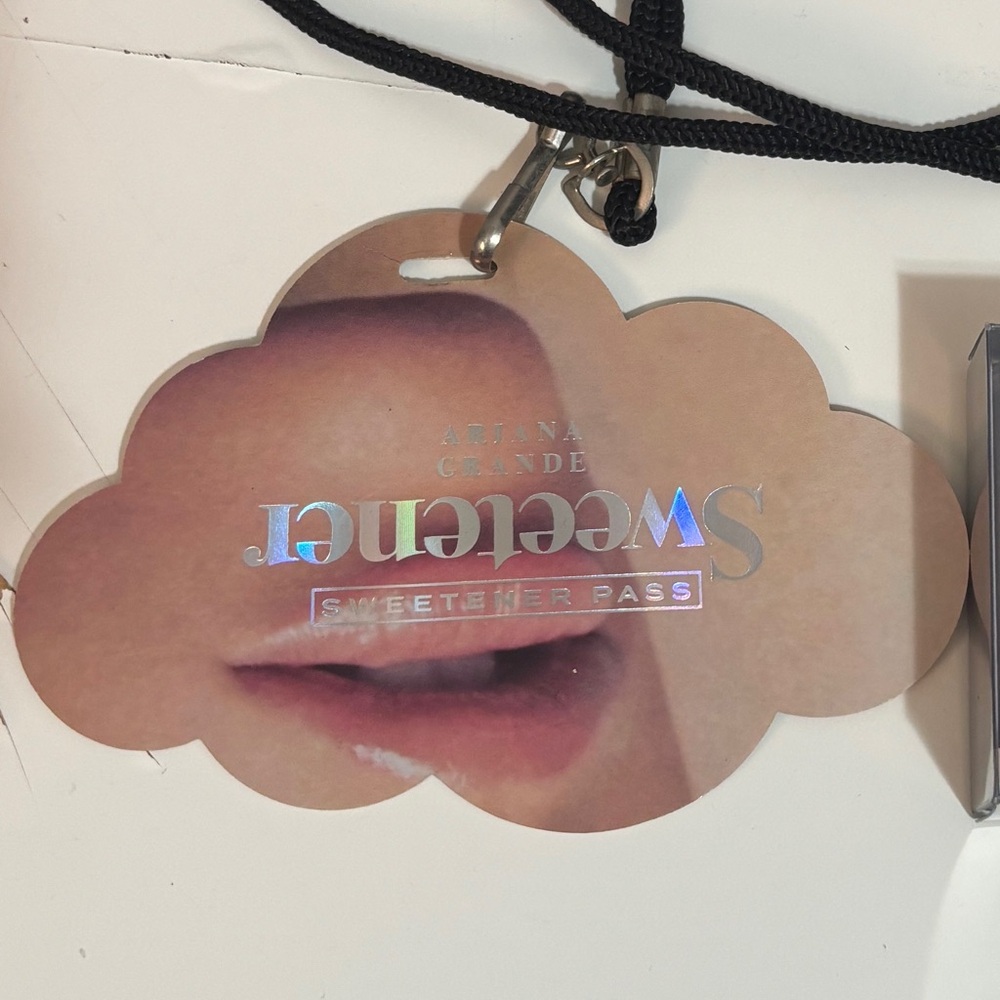 Ariana Grande Sweetener Pass with Black Lanyard
